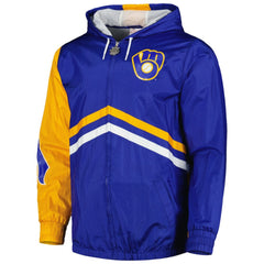 Milwaukee Brewers Undeniable Full-Zip Hoodie Windbreaker Jacket Royal