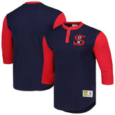 Chicago White Sox Cooperstown Collection Legendary Slub Henley 3/4-Sleeve T-Shirt Navy