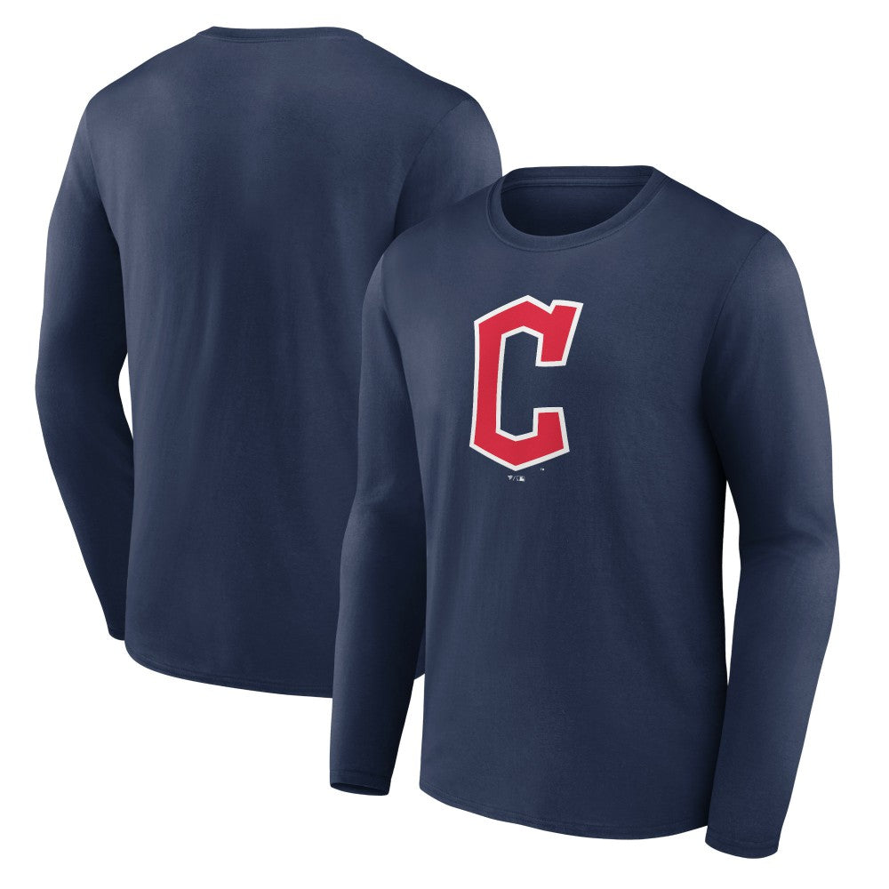 Cleveland Guardians Official Wordmark Long Sleeve T-Shirt Navy