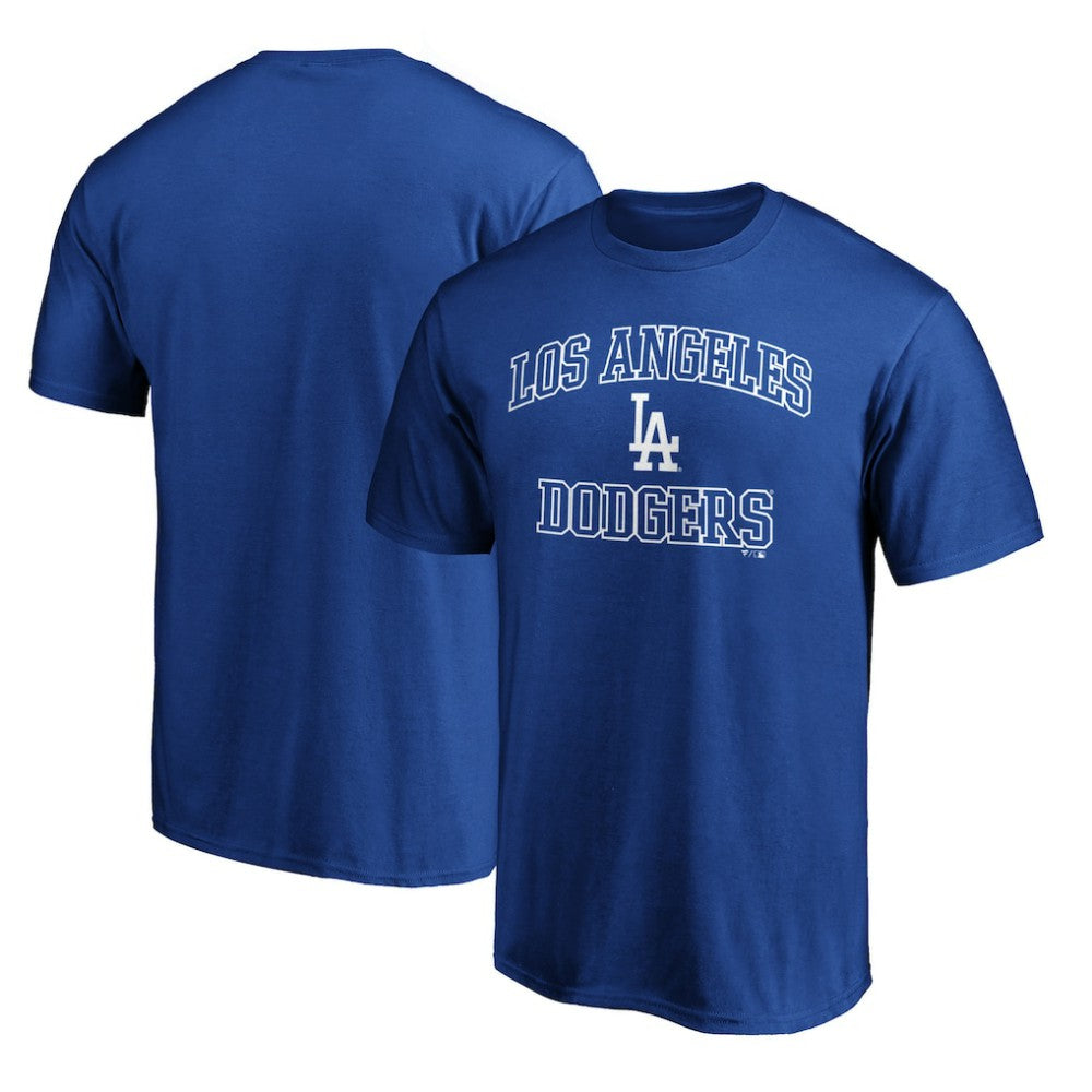 Los Angeles Dodgers Heart & Soul Team Logo T-Shirt Royal