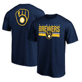 Milwaukee Brewers End Game Team Wordmark T-Shirt Navy