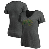 Athletics Women's Core Team Lock Up V-Neck T-Shirt Charcoal