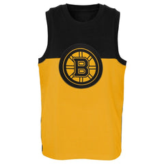 Boston Bruins Youth Revitalize Tank Top - Gold/Black Tank Top