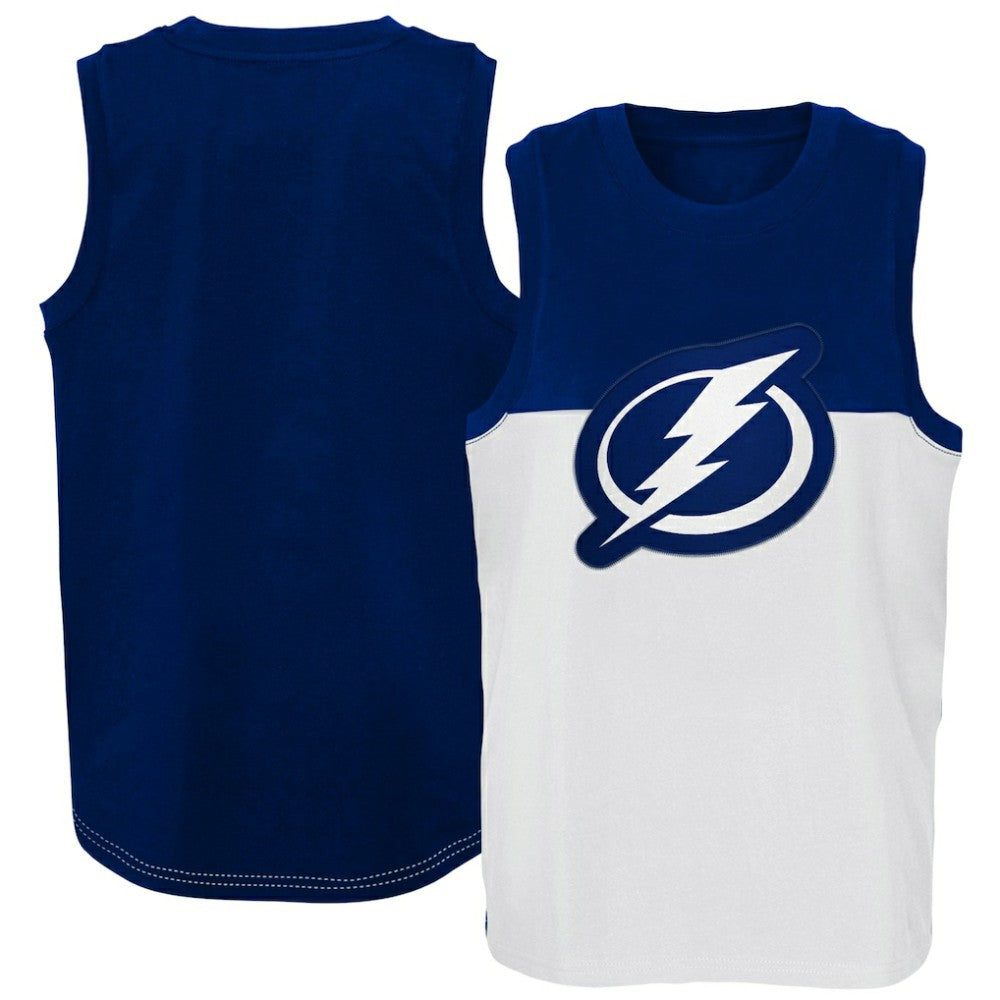 Tampa Bay Lightning Youth Revitalize Tank Top - White/Blue Tank Top