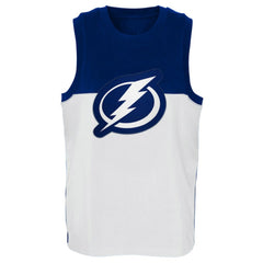 Tampa Bay Lightning Youth Revitalize Tank Top - White/Blue Tank Top