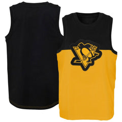 Pittsburgh Penguins Youth Revitalize Tank Top - Gold/Black Tank Top
