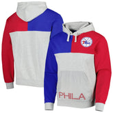Philadelphia 76ers Tie-Breaker Pullover Hoodie sale - Heather Gray discount