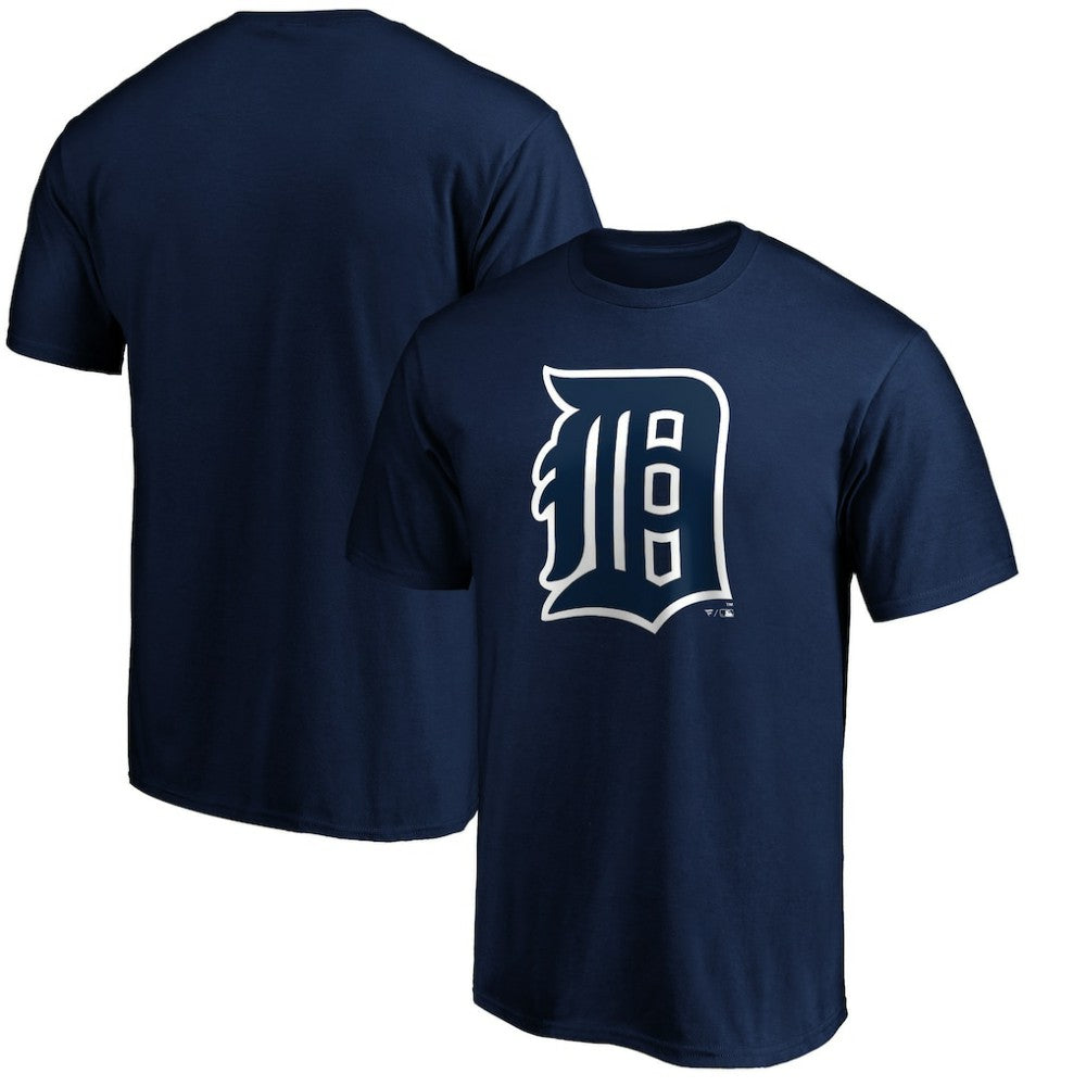 Detroit Tigers Cooperstown Collection Forbes Team Logo T-Shirt Navy
