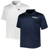 New England Patriots Solid Two-Pack Polo Set - Navy/White cheap