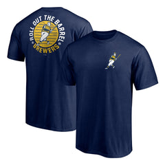 Milwaukee Brewers Roll Out the Barrel T-Shirt Navy