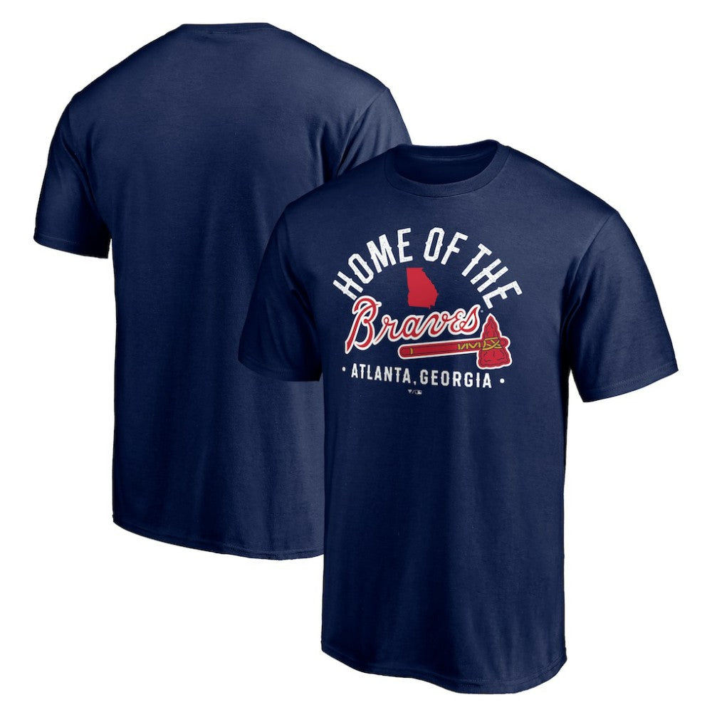 Atlanta Braves Hometown Collection Home of the Braves T-Shirt Navy