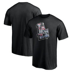 Los Angeles Dodgers Hometown Collection Tag T-Shirt Black