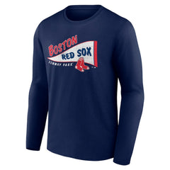 Boston Red Sox The Pennant Long Sleeve T-Shirt Navy