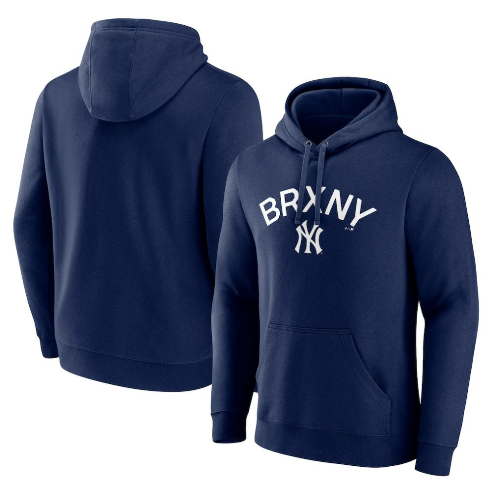 New York Yankees Bronx NY Pullover Hoodie Navy
