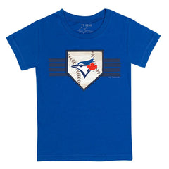 Toronto Blue Jays Tiny Turnip Youth Base Stripe T-Shirt Royal