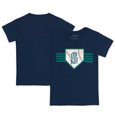 Seattle Mariners Tiny Turnip Youth Base Stripe T-Shirt Navy
