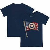 Houston Astros Tiny Turnip Youth Baseball Flag T-Shirt Navy