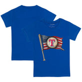 Texas Rangers Tiny Turnip Youth Baseball Flag T-Shirt Royal