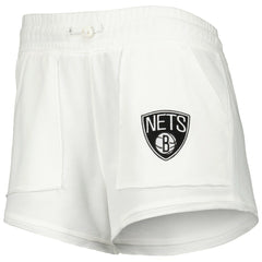 Brooklyn Nets Concepts Sport Women's Sunray Shorts - White on sale