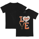 Baltimore Orioles Tiny Turnip Youth Baseball Love T-Shirt Black