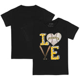 Pittsburgh Pirates Tiny Turnip Youth Baseball Love T-Shirt Black