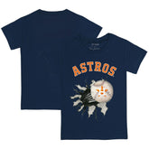 Houston Astros Tiny Turnip Youth Baseball Tear T-Shirt Navy
