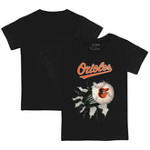 Baltimore Orioles Tiny Turnip Youth Baseball Tear T-Shirt Black