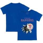 Texas Rangers Tiny Turnip Youth Baseball Tear T-Shirt Royal