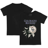 Colorado Rockies Tiny Turnip Youth Baseball Tear T-Shirt Black