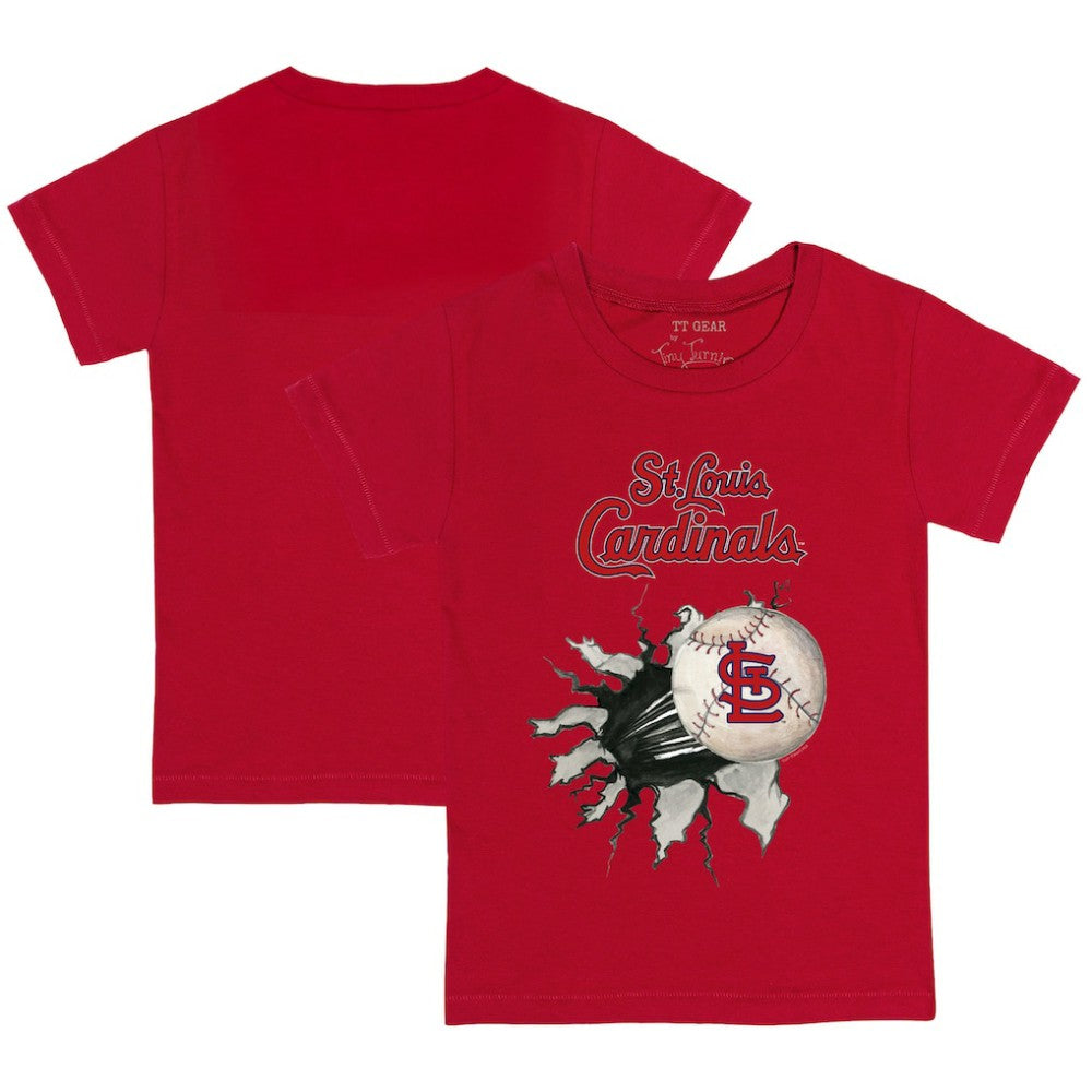 St. Louis Cardinals Tiny Turnip Youth Baseball Tear T-Shirt Red