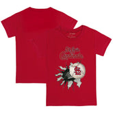 St. Louis Cardinals Tiny Turnip Youth Baseball Tear T-Shirt Red