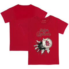 St. Louis Cardinals Tiny Turnip Youth Baseball Tear T-Shirt Red