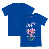 Los Angeles Dodgers Tiny Turnip Youth Blooming Baseballs T-Shirt Royal