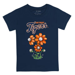 Detroit Tigers Tiny Turnip Youth Blooming Baseballs T-Shirt Navy