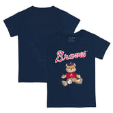 Atlanta Braves Tiny Turnip Youth Teddy Boy T-Shirt Navy