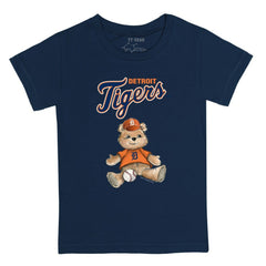 Detroit Tigers Tiny Turnip Youth Teddy Boy T-Shirt Navy