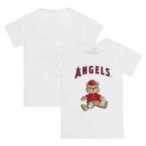 Los Angeles Angels Tiny Turnip Youth Teddy Boy T-Shirt White