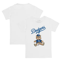 Los Angeles Dodgers Tiny Turnip Youth Teddy Boy T-Shirt White
