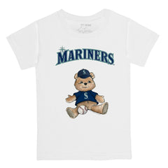 Seattle Mariners Tiny Turnip Youth Teddy Boy T-Shirt White