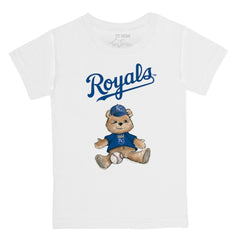 Kansas City Royals Tiny Turnip Youth Teddy Boy T-Shirt White