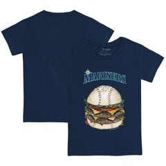 Seattle Mariners Tiny Turnip Youth Burger T-Shirt Navy