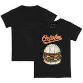 Baltimore Orioles Tiny Turnip Youth Burger T-Shirt Black