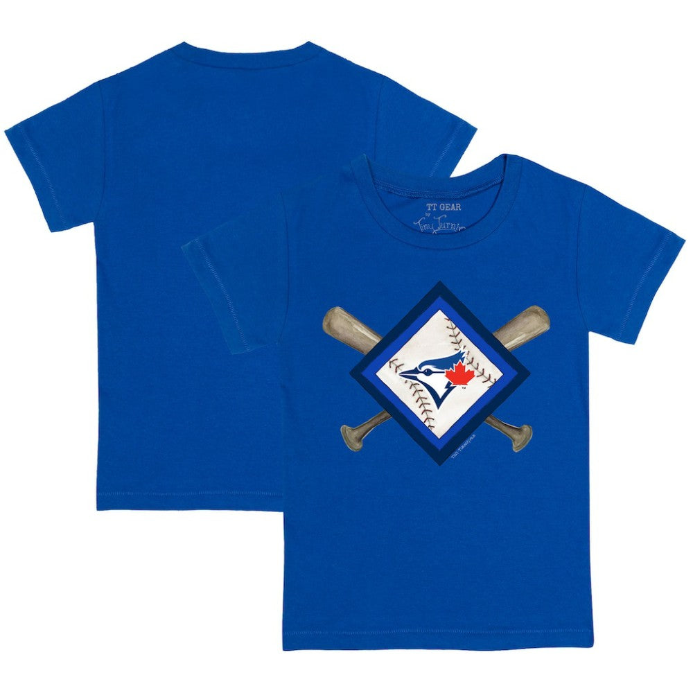 Toronto Blue Jays Tiny Turnip Youth Diamond Cross Bats T-Shirt Royal