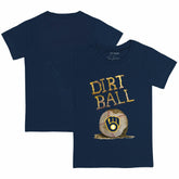 Milwaukee Brewers Tiny Turnip Youth Dirt Ball T-Shirt Navy
