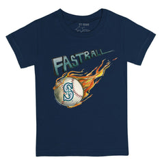 Seattle Mariners Tiny Turnip Youth Fastball T-Shirt Navy