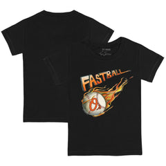 Baltimore Orioles Tiny Turnip Youth Fastball T-Shirt Black