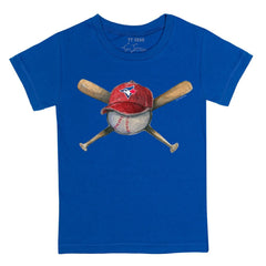 Toronto Blue Jays Tiny Turnip Youth Hat Crossbats T-Shirt Royal