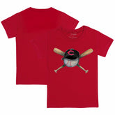 Cincinnati Reds Tiny Turnip Youth Hat Crossbats T-Shirt Red