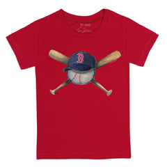 Boston Red Sox Tiny Turnip Youth Hat Crossbats T-Shirt Red