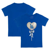Los Angeles Dodgers Tiny Turnip Youth Heart Lolly T-Shirt Royal